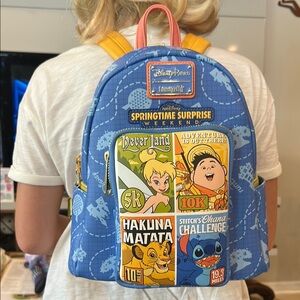 Disney’s lounge Live springtime weekend  Tinker Bell, Russell, Simba, and stitch